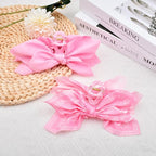 Bow Claw Clips Bow Hair Clips 2PC Pink Big Hair Bows for Women Butterfly Styling Large Hair Clips for Thick Hair for Girls Hair Accessories for Teen
