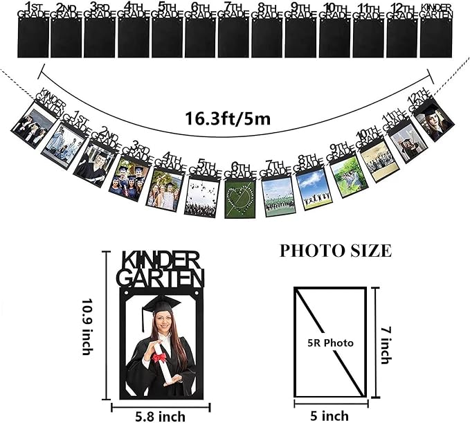 Graduation Photo Banner for Party Decoration, Including Kindergarten to 12th - Image 2