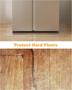 Small Clear Area Mat, 2'×3' PVC Waterproof Hard Floor Mat for Under Refrigerator