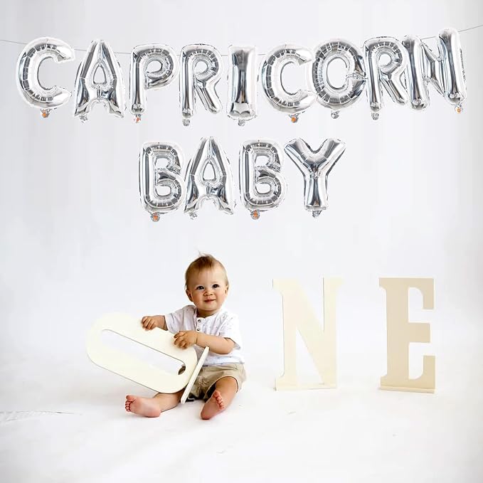 TONIFUL Fat Silver Letter Balloons 2 Set 16 Inch A-Z Custom Alphabet Banner | - Image 6