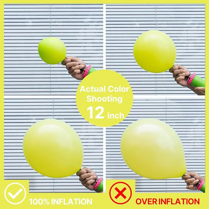 PartyWoo Lime Balloons 50pcs Green Light Pastel Kelly Green Color | 12 Inch - Image 3