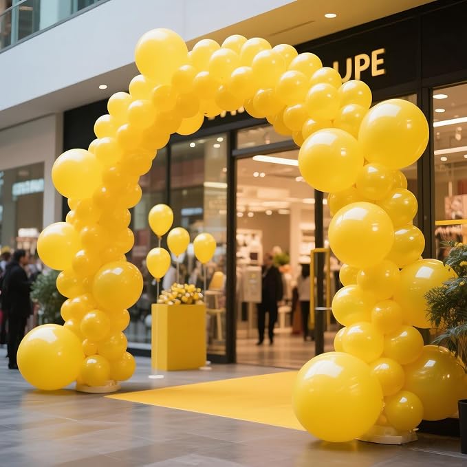Yellow Balloon 110pcs, 12 Inch Thickened Latex Party Balloons Helium Bright - Image 8