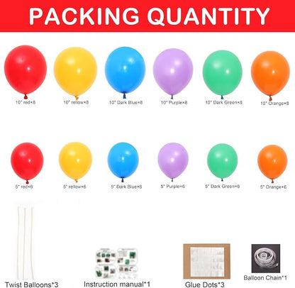 Colorful Rainbow Balloon Arch Garland Kit - Image 2