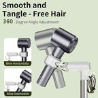 Hands Free Adjustable Hair Dryer Stand, 17-51in Height & 360° Swivel, for Countertop and Floor Use, Heavy-Duty Blow Dryer Holder with Hook, Fits Most Hair Dryers for Home, Vanity, Bathroom