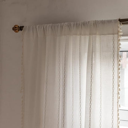 Boho Curtains Semi-Blackout 84 Inch 2 Panels - Image 6
