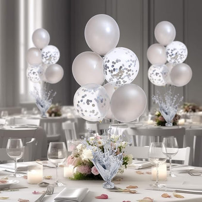 6 Set Silver Table Balloons Centerpiece Stand Kit - Image 3