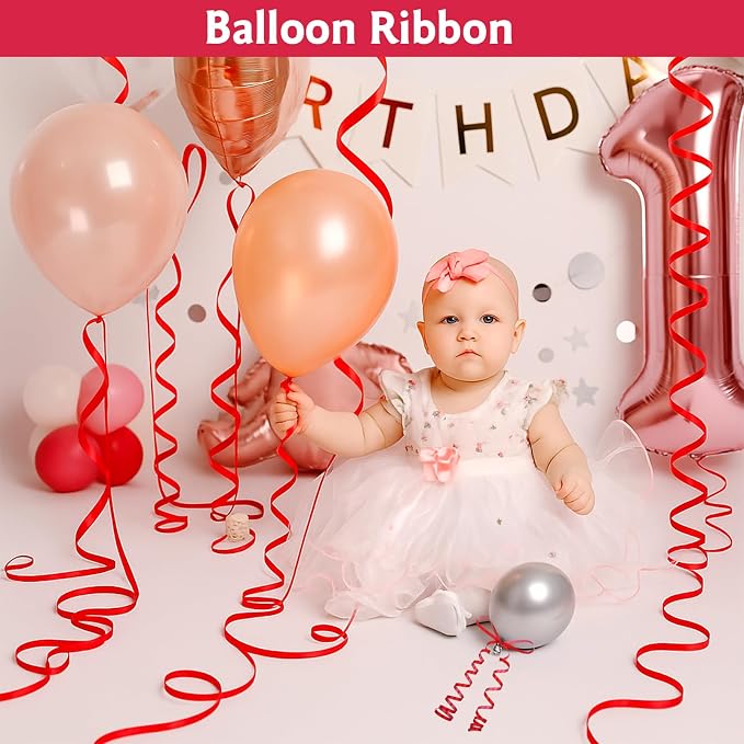 woric 600 Yards Red Curling Ribbon 1/5 Inch Curly Balloon String Ribbon | Smooth - Image 5