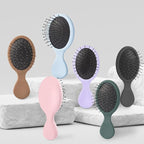 Mini Hair Bursh for Kids Women and Men, Protable Travel Size Hair Brush for Pockets Purse backpack,Mini Detangler Brush for All Hair Types, Small Hair Brush for Detangling(1 Pack-Green)