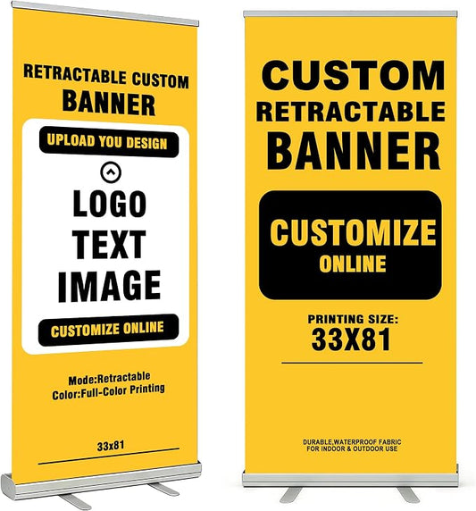Customized Retractable Banner Aluminum Alloy Frame Portable, Suitable by GagetElec