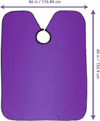 Allegro Combs Cutting Capes Adjustable 46X60 In. One-Size-Fits-All Stainless Steel Snap Buttons