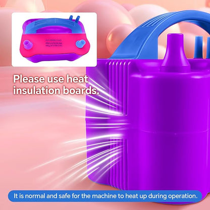 Electric Balloon Pump, 110V 600W Portable Dual Nozzles Balloon Pump, Air Pump - Image 7
