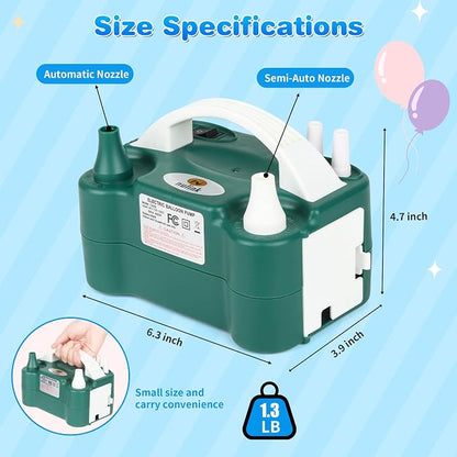Electric Balloon Pump, Portable Electric Balloon Blower Machine Balloon Air - Image 2