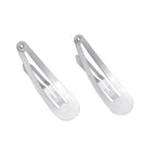 Dofash 12PCS Snap Hair Clips For Women-Non Slip & Metal Hair Barrettes, 5cm 2'' Small Clips For Thin & Fine Hair, Silver Grey
