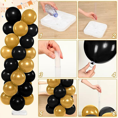 Blueweenly 2 Sets Balloon Column Stand Kit and Electric Balloon Pump Adjustable - Image 7
