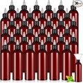 Barydat 36 Pcs 8 oz Squeeze Bottle Twist Top Applicator Bottles Empty Hair Oil Bottle with Funnels Refillable Amber Plastic Bottles for Liquid Hair Oil Shampoo Lotion