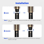 4 in 1 Rotating Hair Dryer Brush Spinning with Detachable Brush(2" & 1.5"),Negative Ionic Brush Blow Dryer 100-120V,3 Heats and 2 Speeds Rotating Hot Air Brush for Curling,Straight,Drying