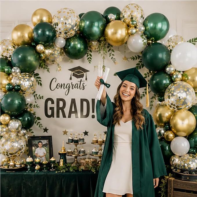 Balloons Green Gold White - Image 6
