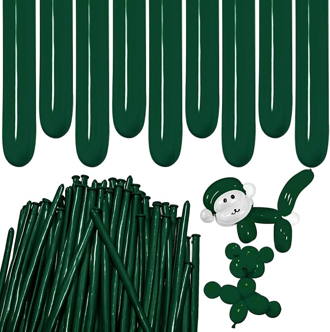 Forest Green Long Balloons Premium 260 Twisting Balloons Animals Magic by ZBYDNG