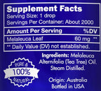 Tea Tree, Melaleuca, Oil, Food Grade – 100% Pure, Tea Tree Essential Oil, by Zongle Therapeutics, 4 OZ