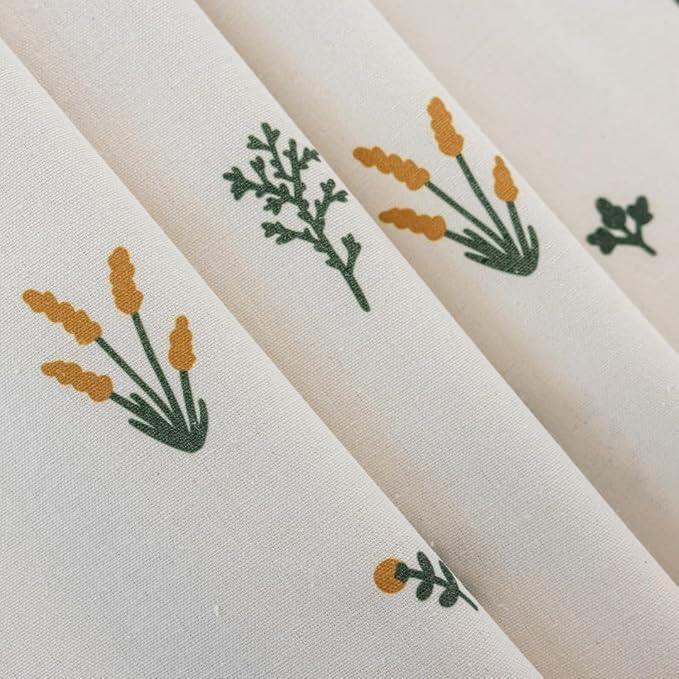 F-CHU Floral Curtains for Living Room Bedroom Farmhouse French Country Linen - Image 6