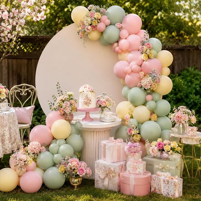 Pink and Green Balloon Arch Kit - Image 8
