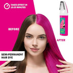 Pink Hair Dye Shampoo for Women Gray Hair,Haircare 4 in 1 Semi-Permanent Gray Hair Coverage,Champu Para Canas,Hair Color Shampoo for Women, Men (Pink)