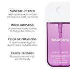 Touchland Hydrating Body & Hair Fragrance Mist, Cashmere Woods, 2 FL. OZ. Travel Size Body Spray
