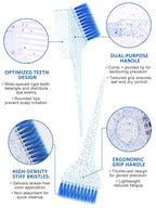 19PCS Hair Bleach Dye Kit with Hair Dye Brush and Bowl Whisk Hair Clips Protective Gear Set, Ideal for Hair Bleaching Coloring Highlighting, Essential Salon Supplies for Home Use (Blue)