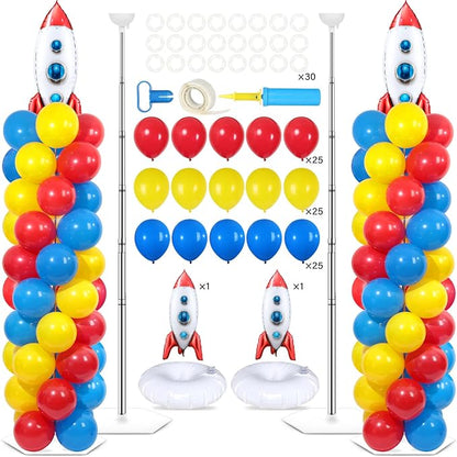 2 Sets Toy Inspired Story Balloons Column Stand Kit by Naozinebi