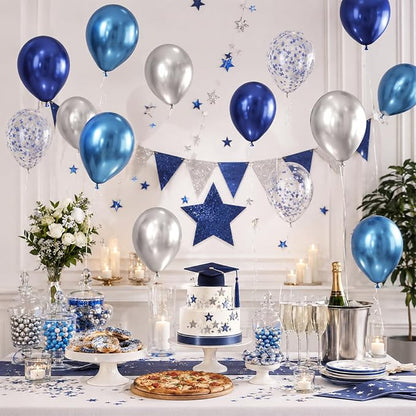 Navy Silver Balloons - Image 5