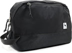 Travel Toiletry Bag 8L, Large Packing Cube with Waterproof TPU Wet/Dry Compartment (01 Black Stealth)