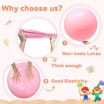 36 inch Pastel Pink Giant Balloons, balloons garland or arch as wedding - Image 3