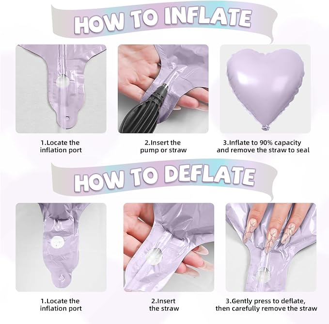 Pastel Heart Balloons - Image 3