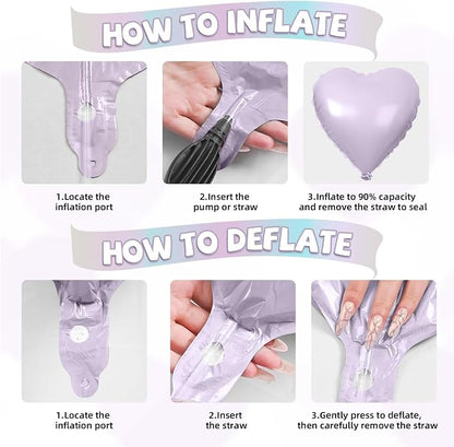Pastel Heart Balloons - Image 3