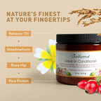 Just Nutritive Leave in Conditioner/Multitasking Leave In for All Hair Types/Pure ingredients fight frizz, split ends and creates radiant healthy shine