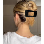 Velscrun Flat Hair Clips for Women Girls, 2 Styles 8 Pcs Lay Flat Claw Clips, Strong Hold French Duck Billed Large Side Hair Jaw Clip for All Hair Types, Fashion Trendy Hair Accessories Tortoise