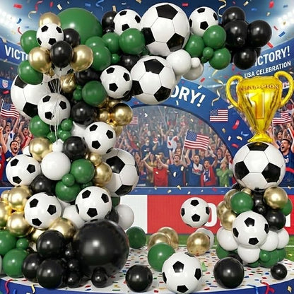 Soccer Balloons Garland Arch Kit 151Pcs - Image 6