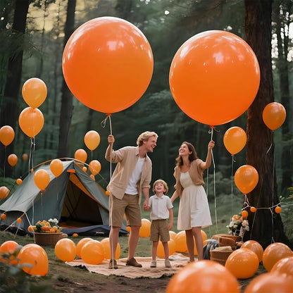 Orange Balloons 9pcs, 36 Inch Large Orange Balloons - Image 6