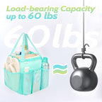 Mesh Shower Caddy Portable, Dorm Room Essentials for College Students Girls and Guys, Blue Large Capacity Shower Bag for Bathroom,Camping,Gym