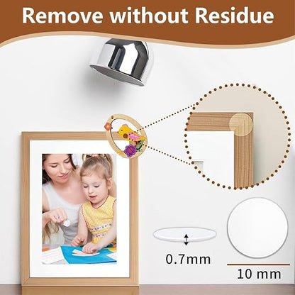 400 PCS Stick Dots Double Sided, 0.4" Clear Removable Sticky Adhesive Mounting - Image 5