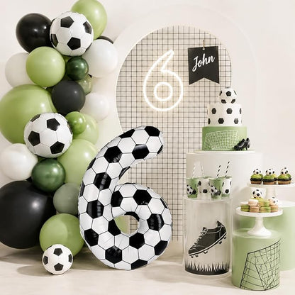 Big Soccer 6 Balloons, 6th Birthday Decorations - Image 7