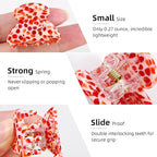 10-Pack Cute Small Acetate Hair Claw Clips for Women Girls, Tortoise Shell Jaw Clips for Fine & Thin Hair