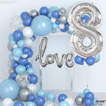 KatchOn, Giant Silver Number 8 Balloon - Image 2