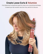 5 in 1 Hot Air Styler & Hair Styler- High-Speed Hair Dryer Brush, Fast Drying Blow Dryer Brush No Heat Damage Multi-Styler Auto Wrap Curlers for Volumizing Curl Straighten Frizz-Free with Travel Bag