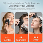 EKZ Sonic Vibrating Scalp Massager Shampoo Brush: Electric Silicone Hair Scrubber for Deep Scalp Clean, Dandruff Removal, Exfoliation, Stress Relief & Hair Growth –Suitable for Women, Men, Kids & Pets
