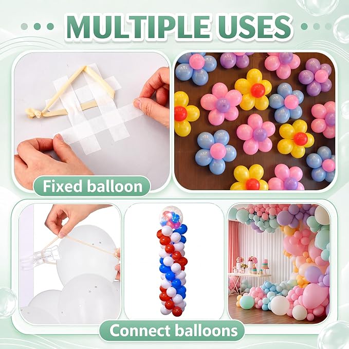 40 Pack Large Balloon Arch Clips Plastic Transparent Backdrop Spring Clamps 3.5 - Image 4