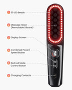 NAPRE Electric Scalp Massager,Head & Hair Massager Scalp Stress Relax,Cordless Handheld Muscle Massager with Horizontal Vibration-5 Speed 2400 RPM for Face,Neck,Shoulder & Body,Includes Charging Dock