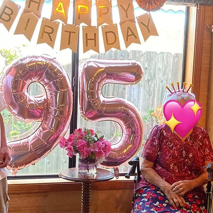 Rose Gold 50th Birthday Balloons - Image 5