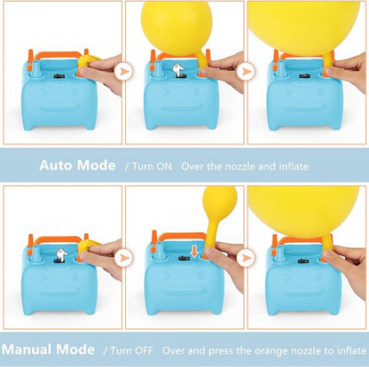OWill Balloon Pump Electric, Balloon Inflator Electric Air Pump, Portable Dual - Image 3