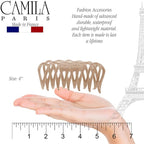 Camila Paris CP3523 French Large Hair Clips for Women Thick Hair for Long Wavy Curly Hair, Girls Hair Claw Clips Styling Big Hair Clip for Thick Hair, Strong Hold No Slip Grip Claw Clip Made in France